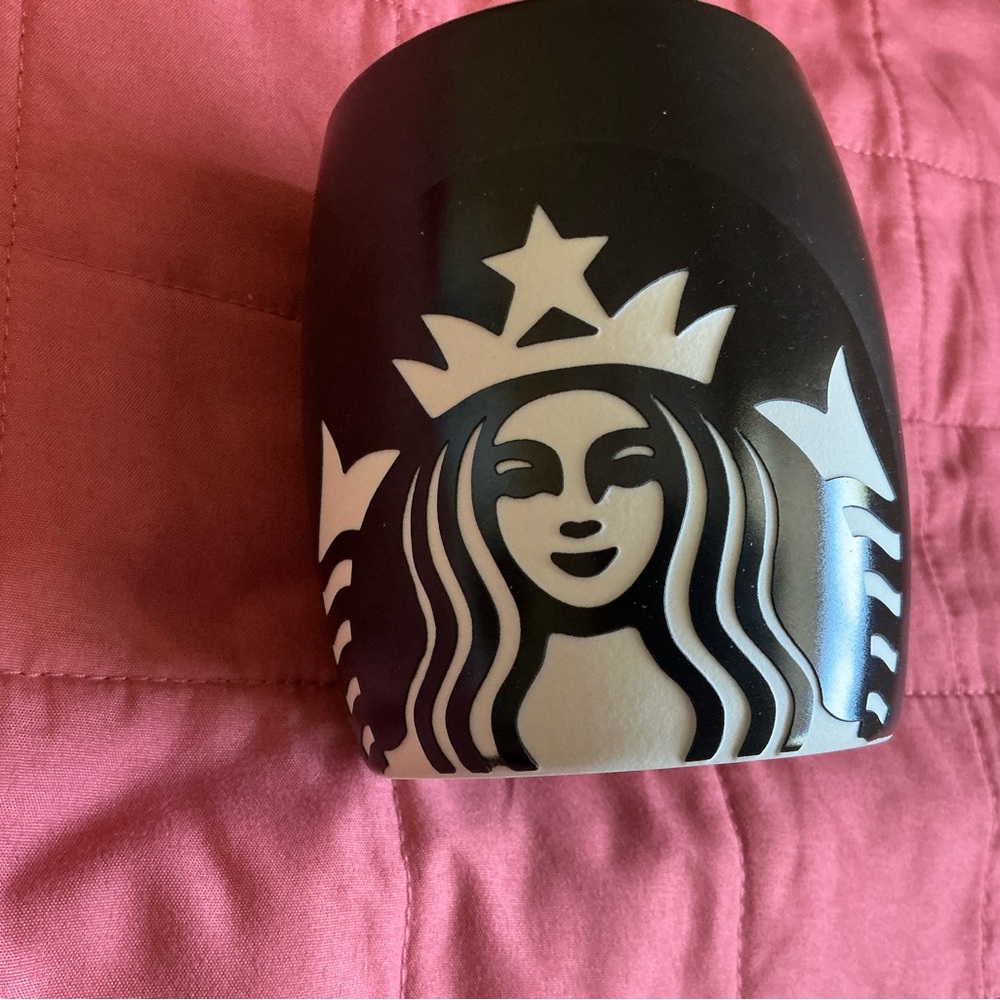 Starbucks Black and Cream Icon Mug